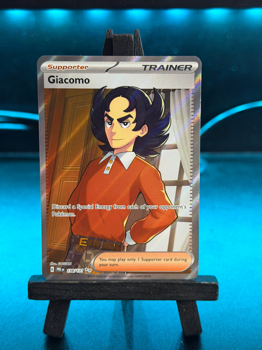 giacomo pokemon card full art Paldea Evolved 252/193 Supporter Ultra R Brokenvase Games Discard a Special Energy from each of your opponents Pokemon GIACOMO Paldea Evolved Holo CGC