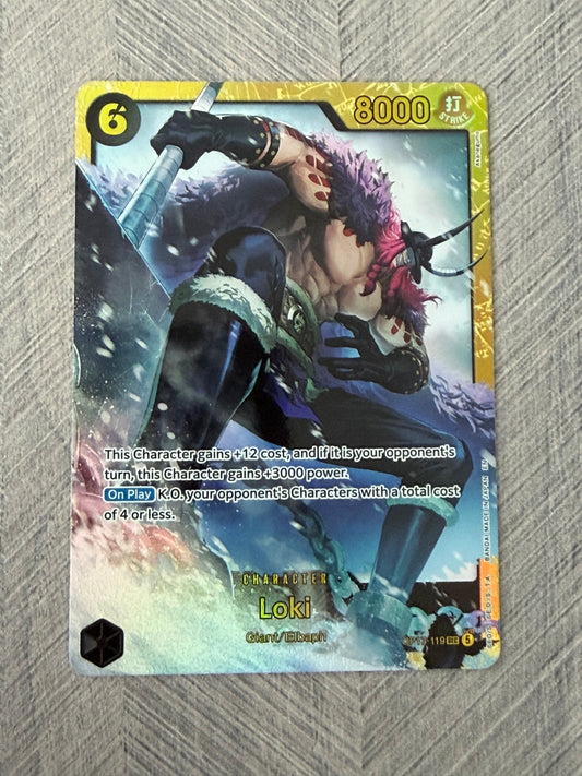 Loki OP17-119 SEC The Worlds Strongest Warriors One Piece Card - English