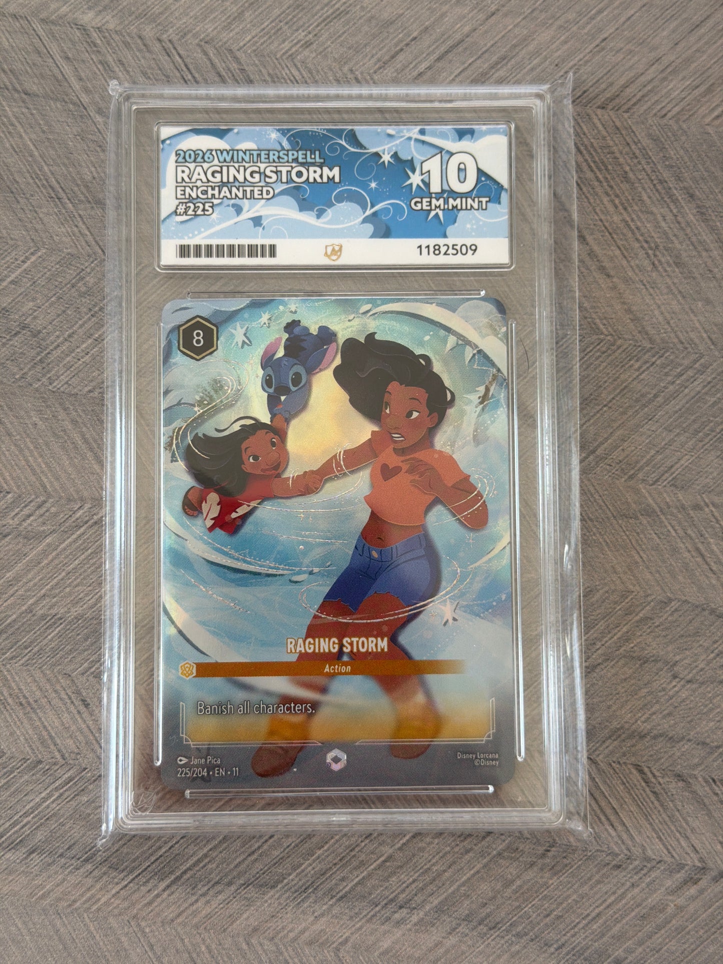 Raging Storm 225/204 Enchanted Winterspell Gem Mint 10 Ace Grading Card