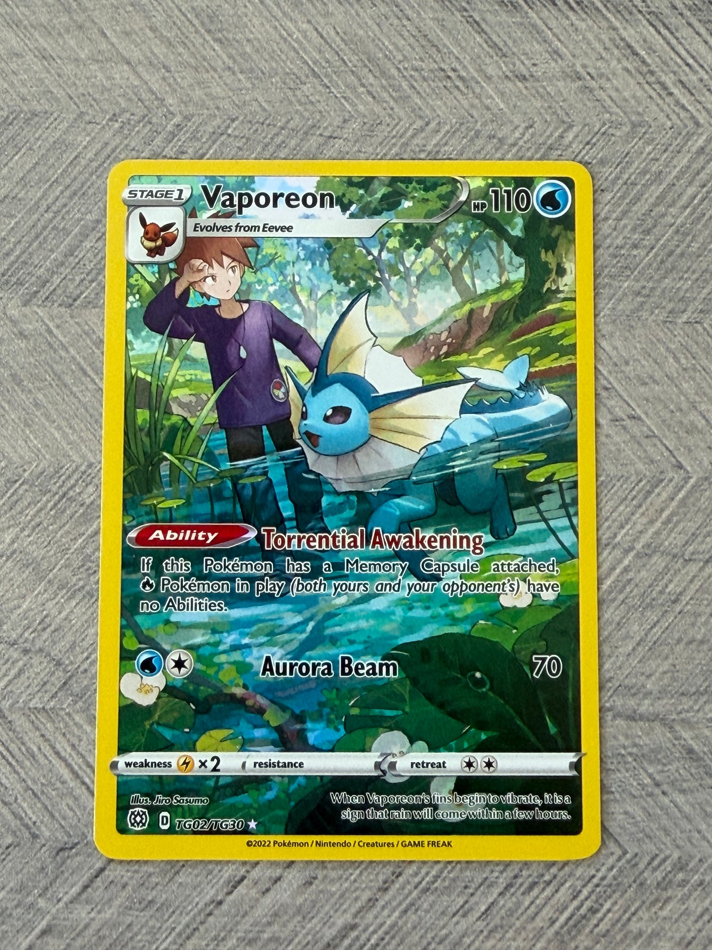Vaporeon TG02/TG30 Brilliant Stars Pokémon Card - English