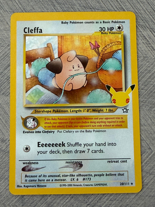 Cleffa 20/111 Classic Collection Celebrations Pokémon Card - English