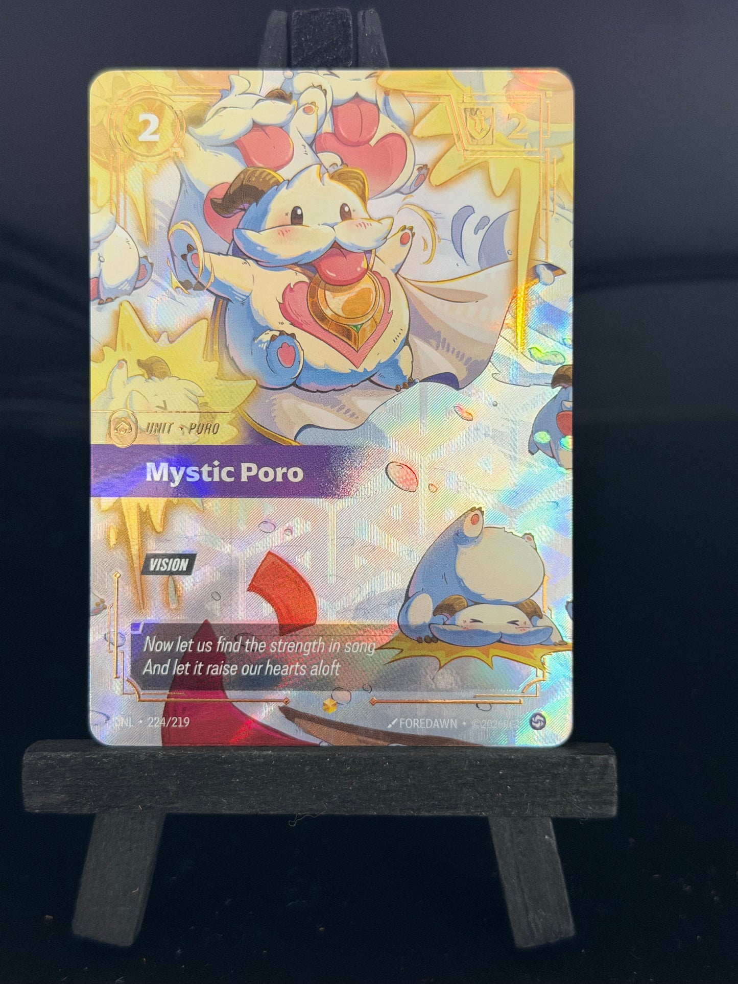 Mystic Poro 224/219 Overnumber Alt Art Riftbound Unleased Card