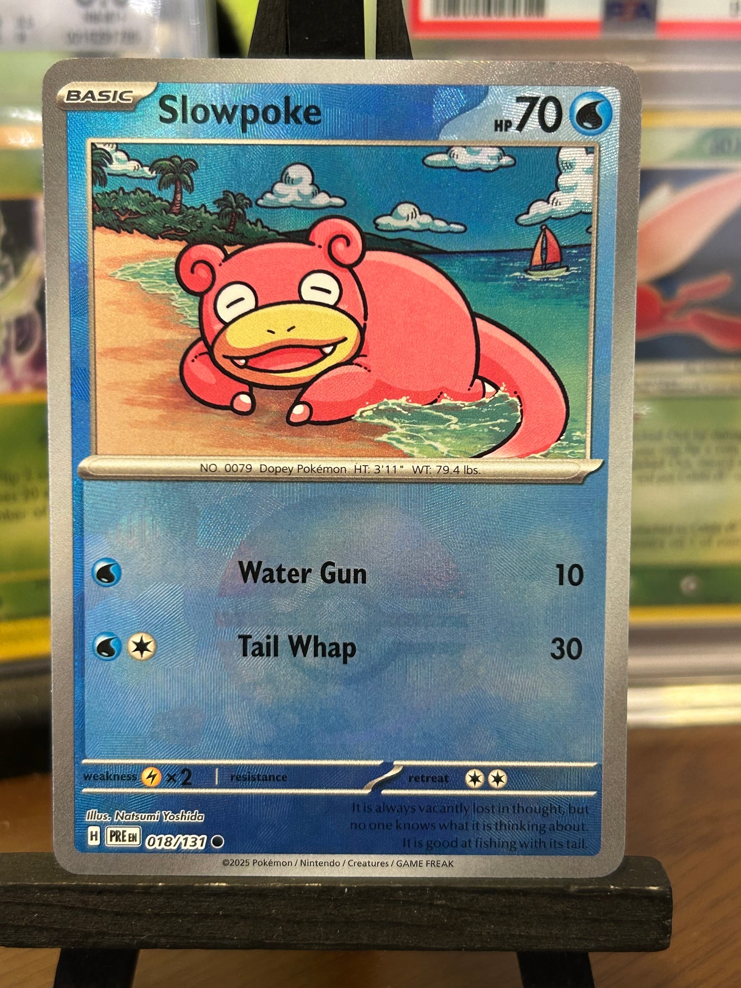 Slowpoke Poke Ball Rev Holo 018/131 Prismatic Evolutions Pokémon Card - English