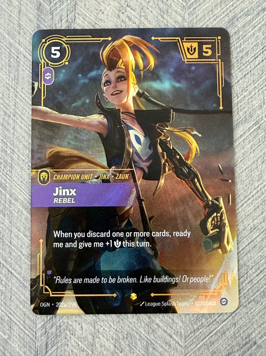 Jinx 202a/298 Alt Art Riftbound Origins Card