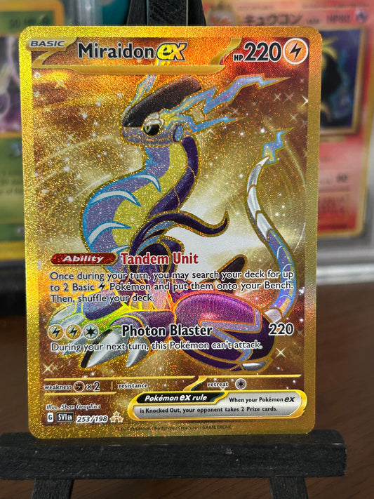 Miraidon Gold 253/198 Scarlet & Violet Base Pokémon Card - English