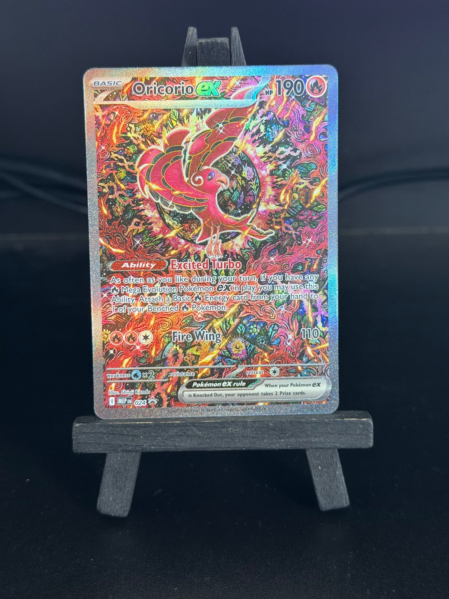 Oricorio EX MEP 024 Black Star Promo Pokémon Card - English