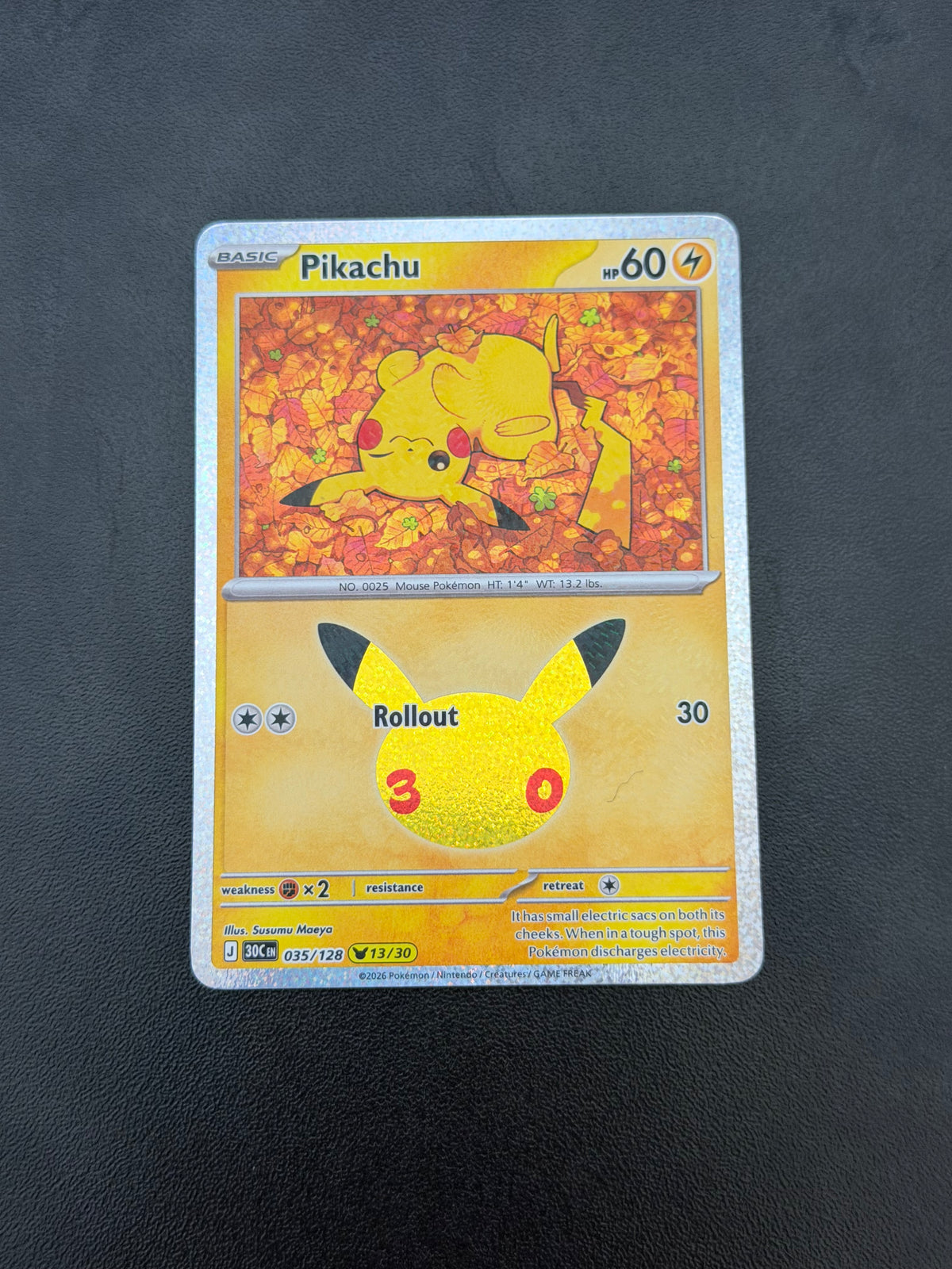 Pikachu 30th Celebration Single Cards - English
