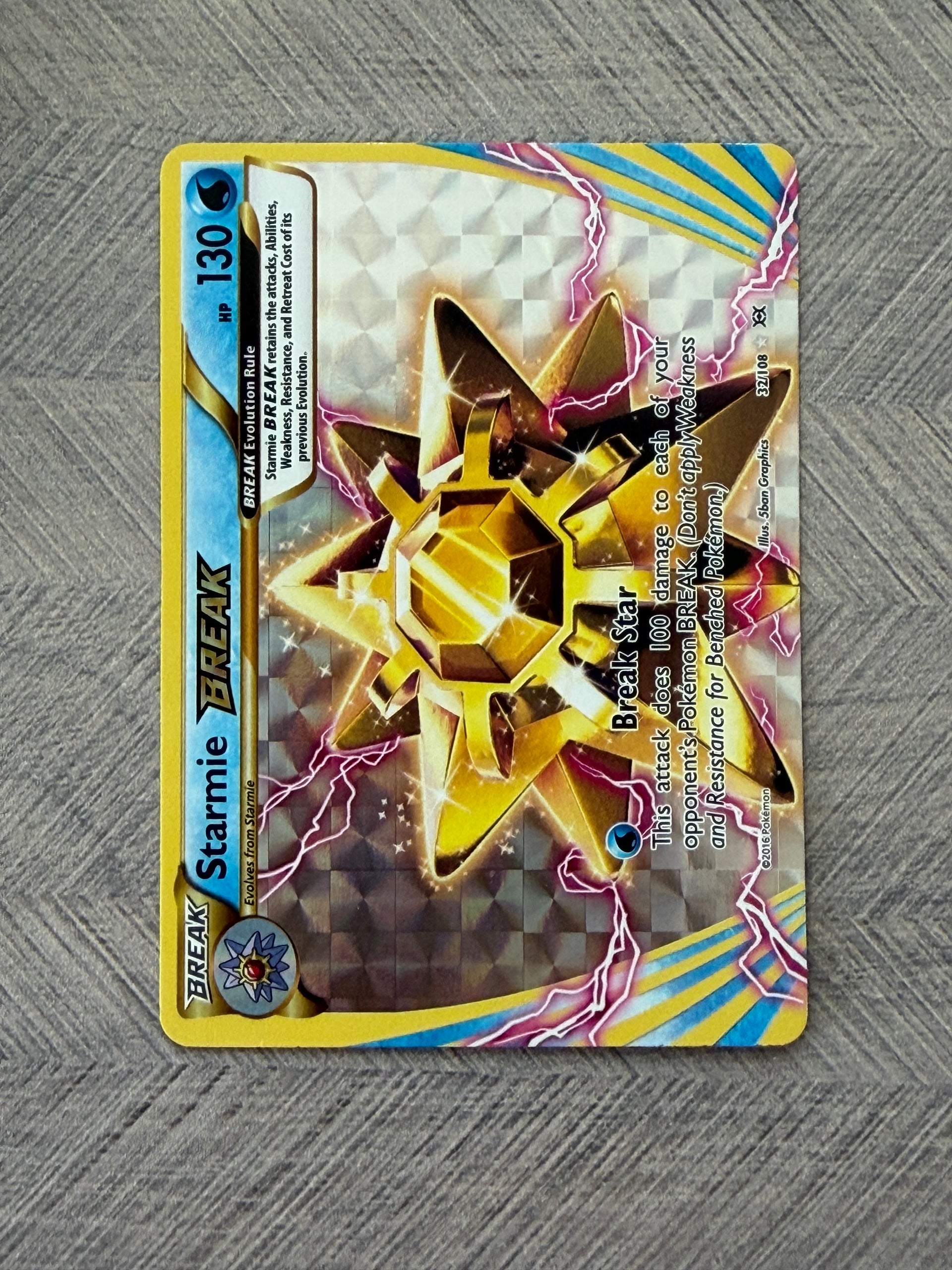 Starmie BREAK 32 /108 Evolutions Pokémon Card