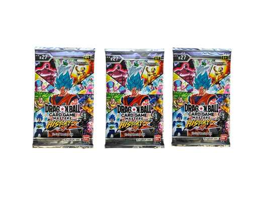 Dragon Ball Super CG Masters: Zenkai Series EX Set 10 History of Z (B27) Booster Pack Bundle