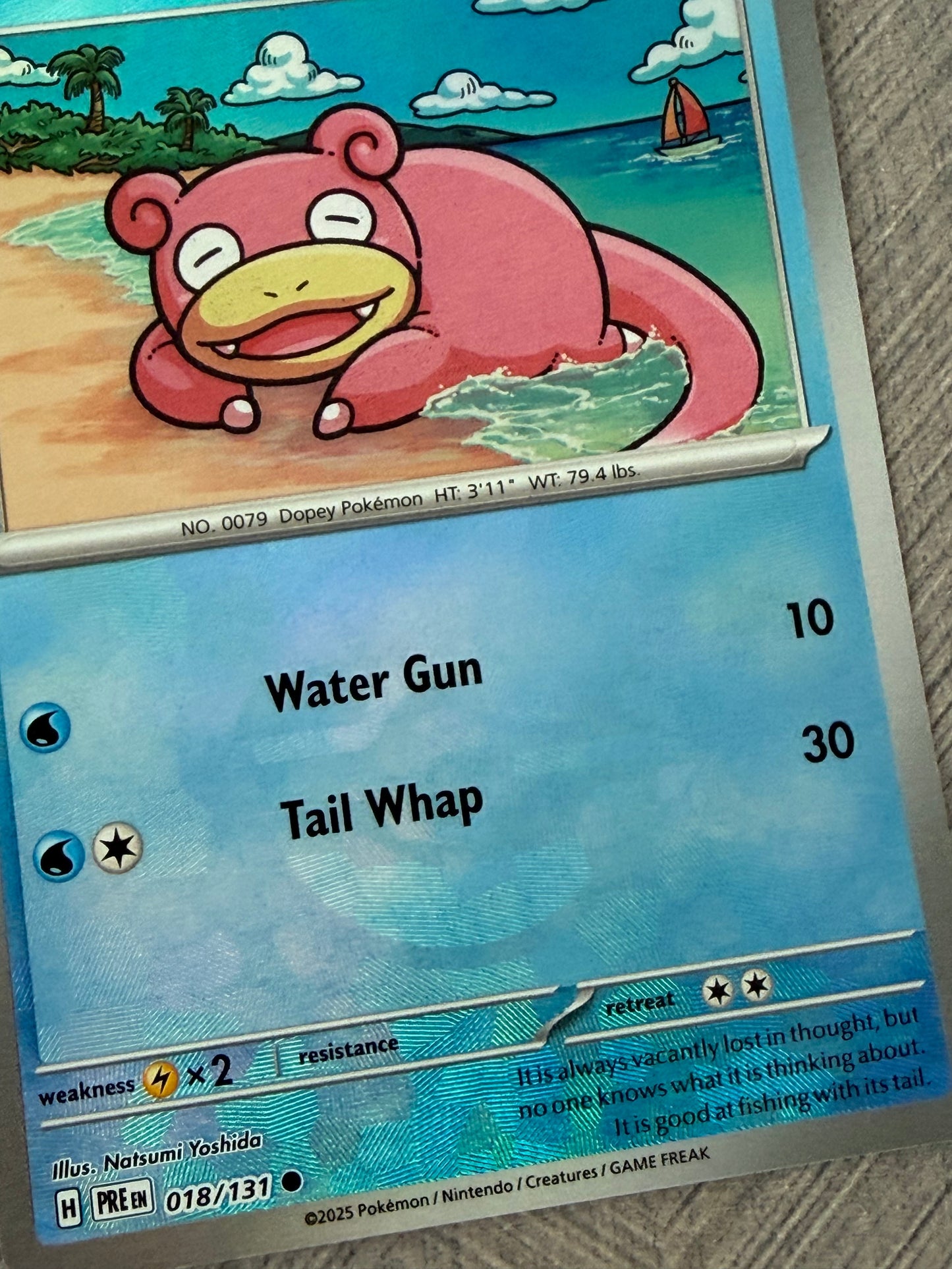 Slowpoke 018/131 Poke Ball Rev Holo Prismatic Evolutions Pokémon Card - English