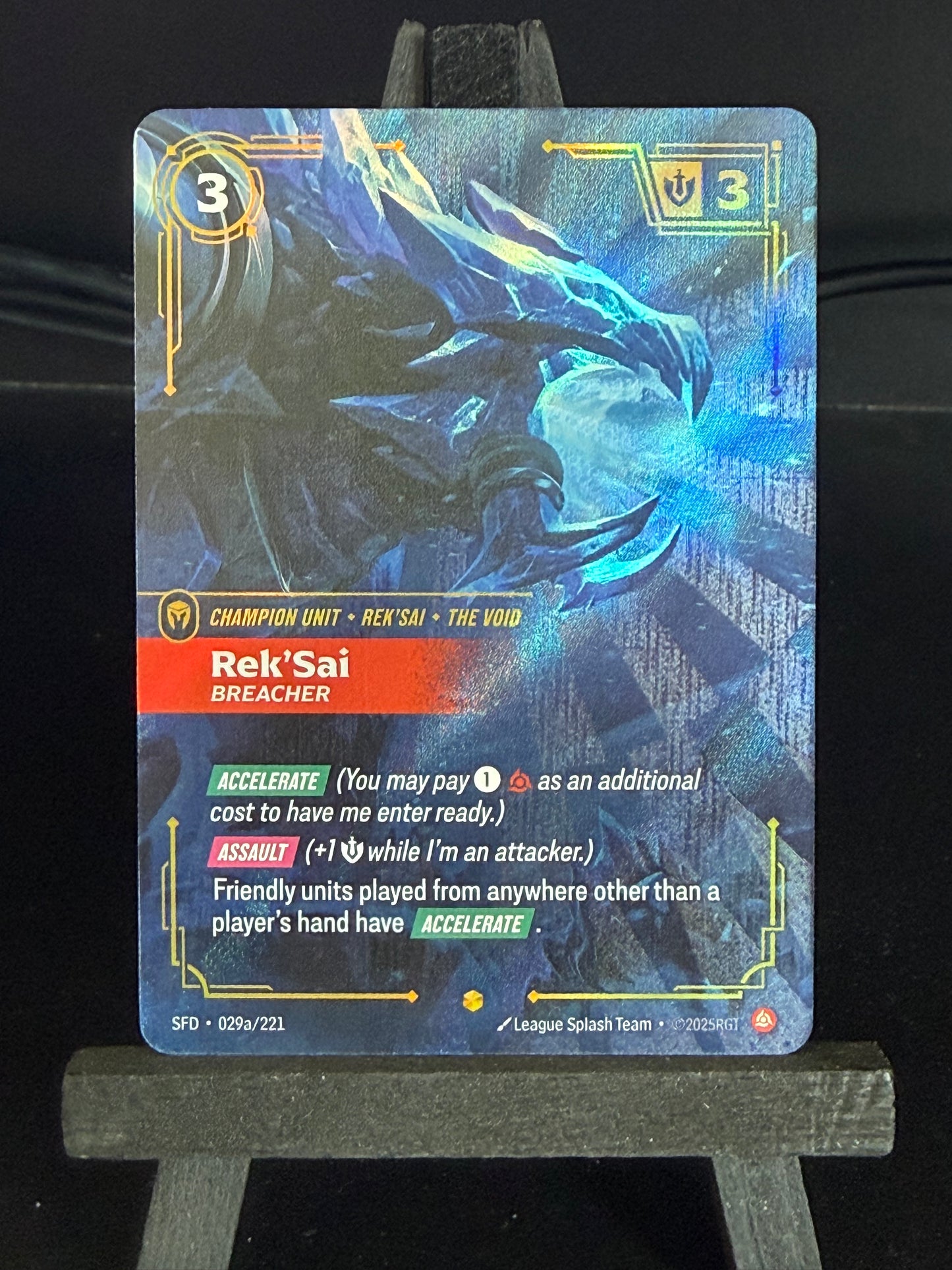 Rek'Sai - Breacher 029a/221 Alt Art Spiritforged Riftbound Card