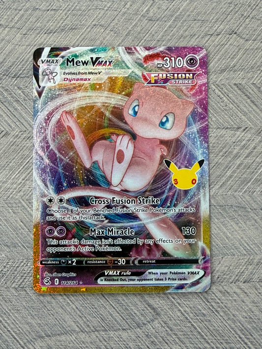 Mew VMAX 114/264 Classic Collection 30th Celebration Pokémon Card - English