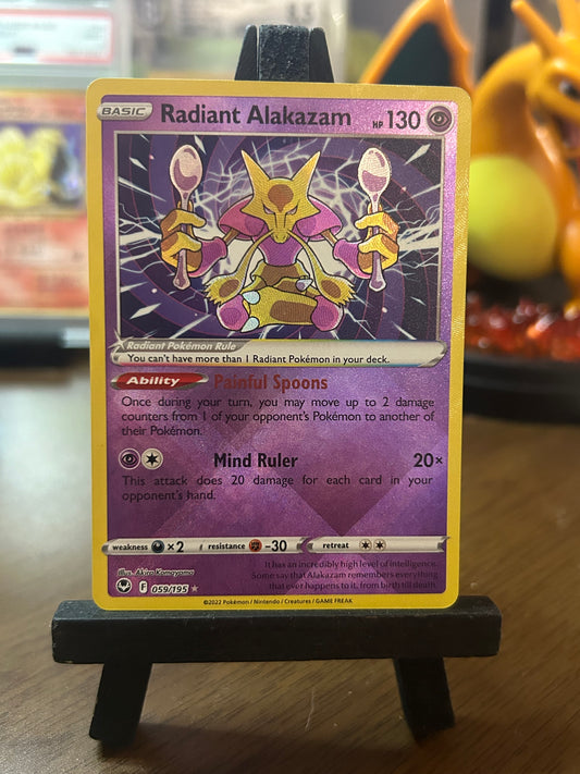 Radiant Alakazam 059/195 Silver Tempest Pokémon Card - English