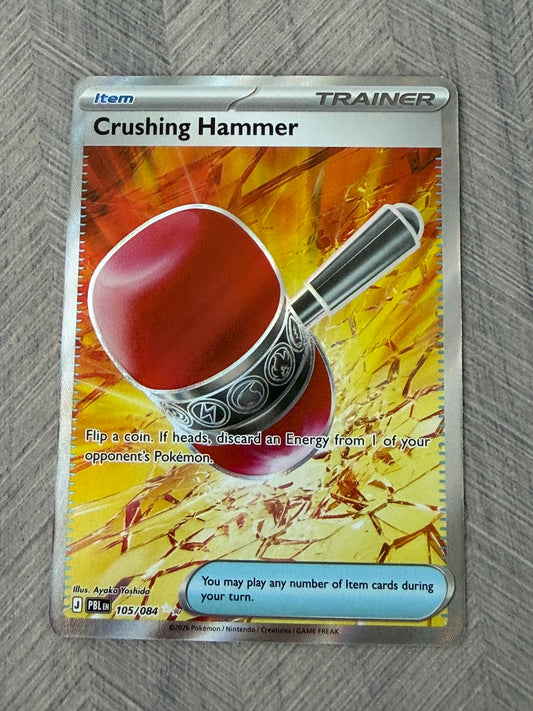 Crushing Hammer 105/084 Full Art Pitch Black Pokémon Card - English