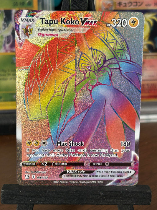 Tapu Koko Rainbow 166/163 Battle Styles Pokémon Card - English