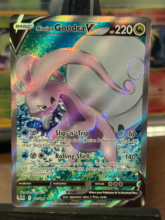 Hisuian Goodra V Full Art 187/196 Lost Origin Pokémon Card - English