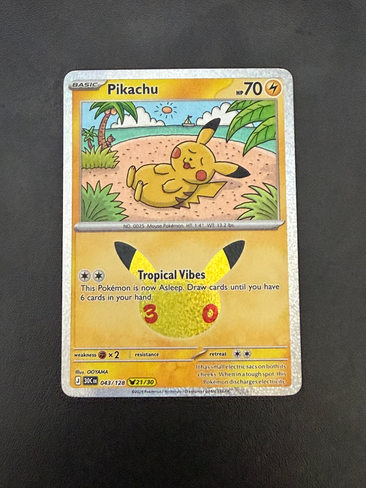 Pikachu 30th Celebration Single Cards - English