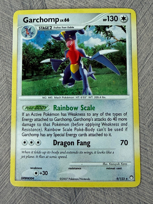 Garchomp 9/123 Holo Mysterious Treasures Pokémon Card - English