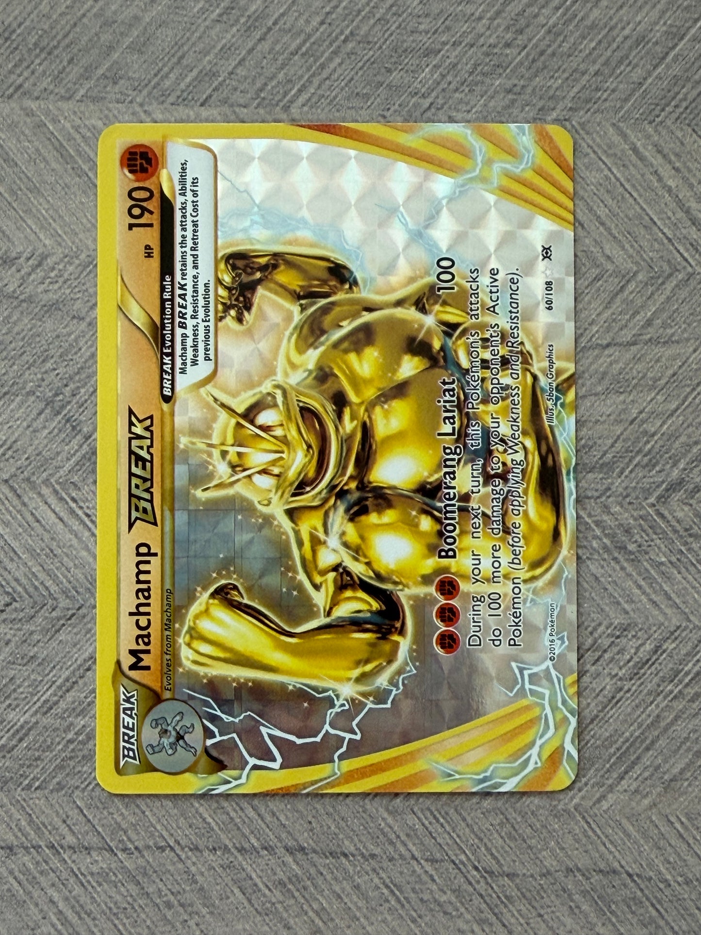 Machamp BREAK 60/108 Evolutions Pokémon Card - English