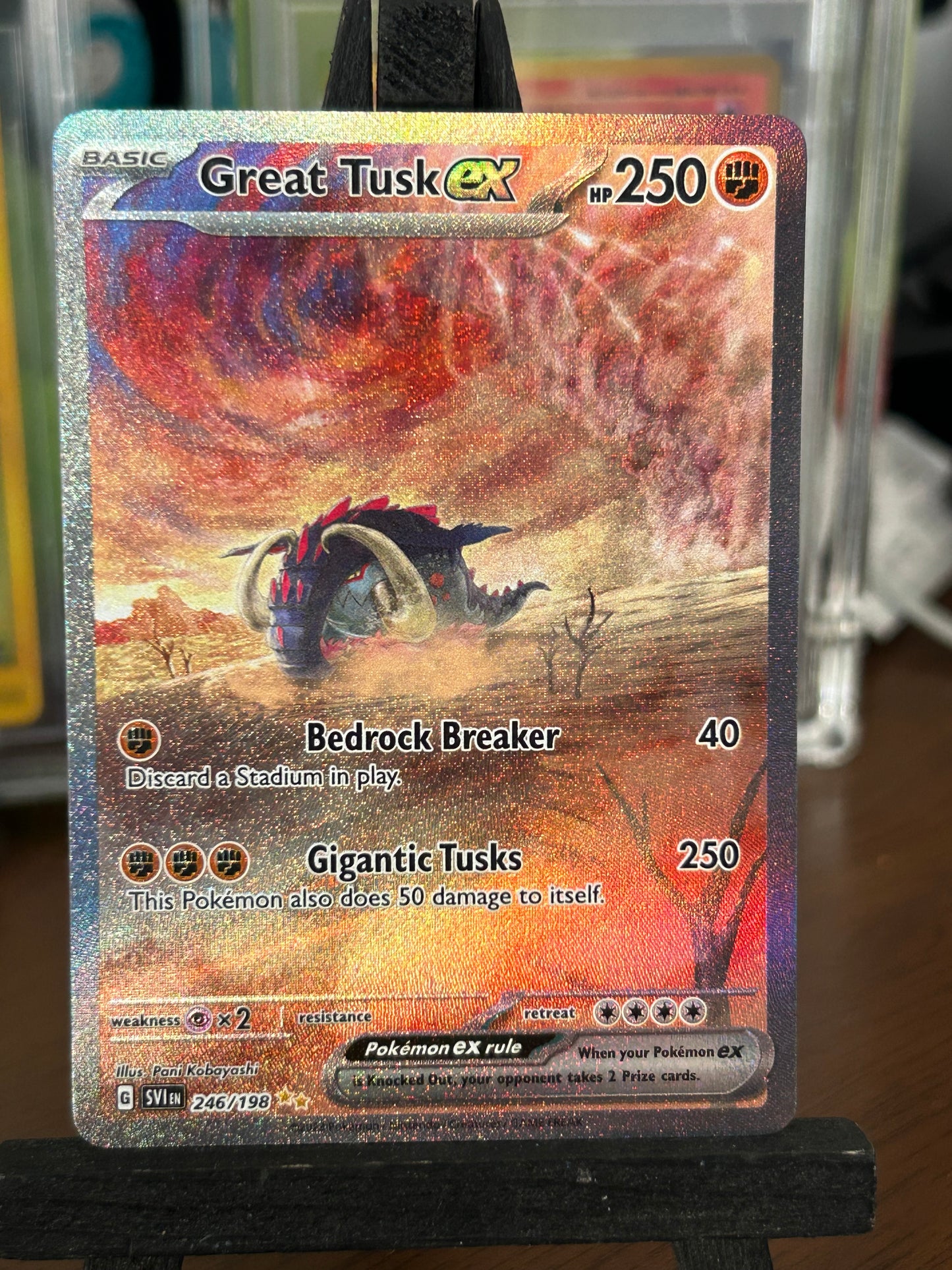 Great Tusk SIR 246/198 Scarlet & Violet Base Pokémon Card - English