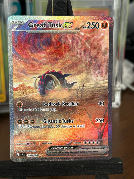 Great Tusk SIR 246/198 Scarlet & Violet Base Pokémon Card - English