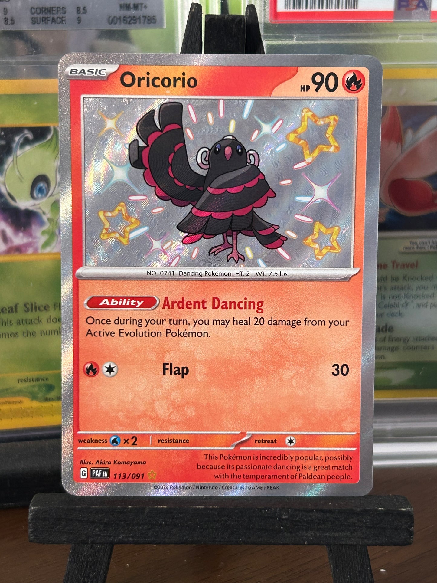 Oricorio Baby Shiny 113/091 Paldean Fates Pokémon Card - English