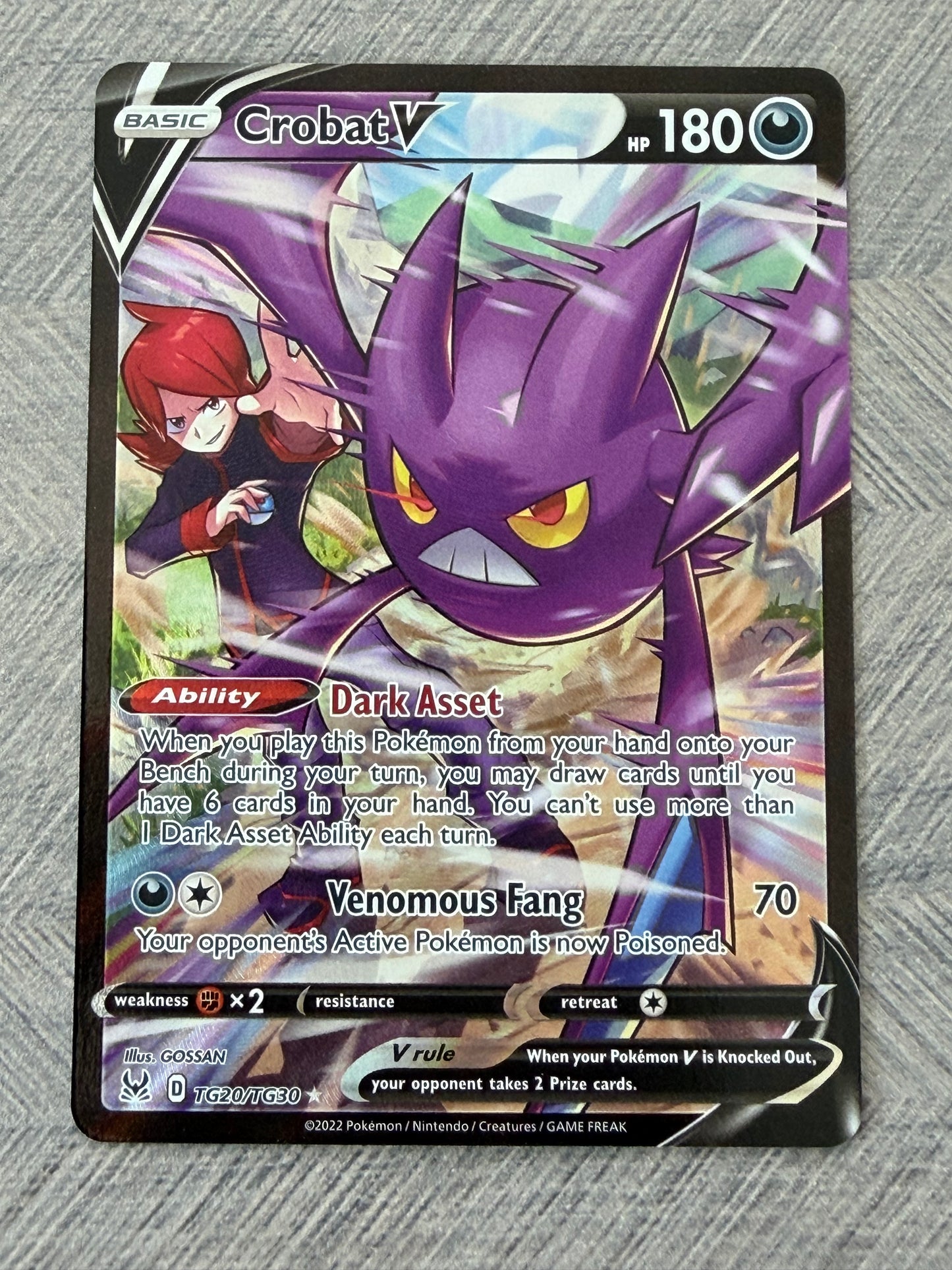 Crobat TG20/TG30 Lost Origin Pokémon Card - English