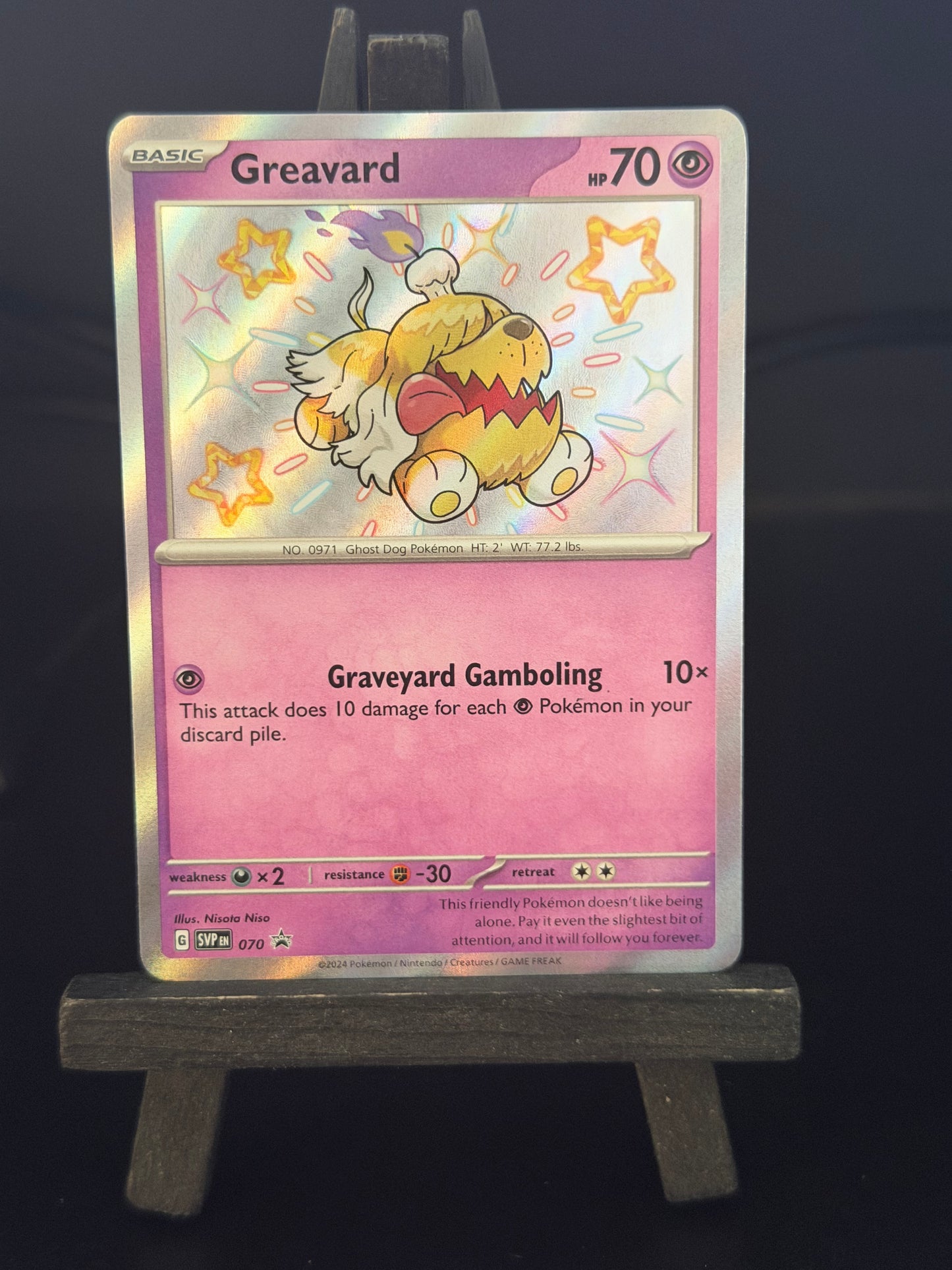 Greavard SVP 070 Black Star Promo Paldean Fates Pokémon Card - English