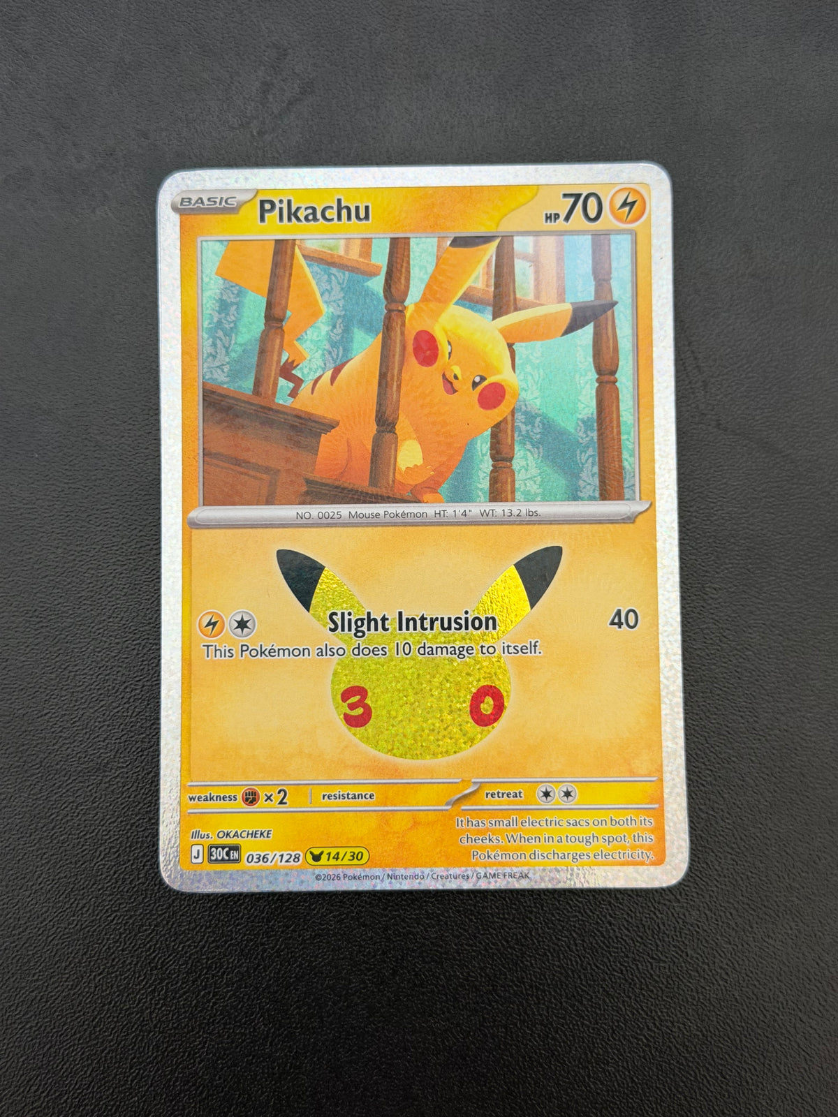 Pikachu 30th Celebration Single Cards - English