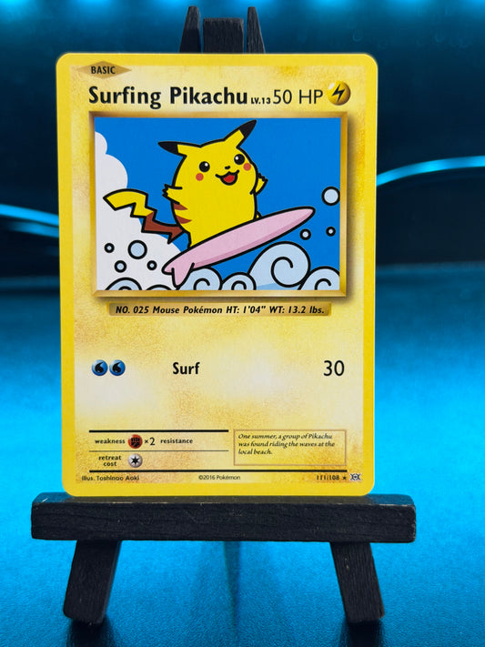 Surfing Pikachu 111/108  XY Evolutions Pokémon Card - English