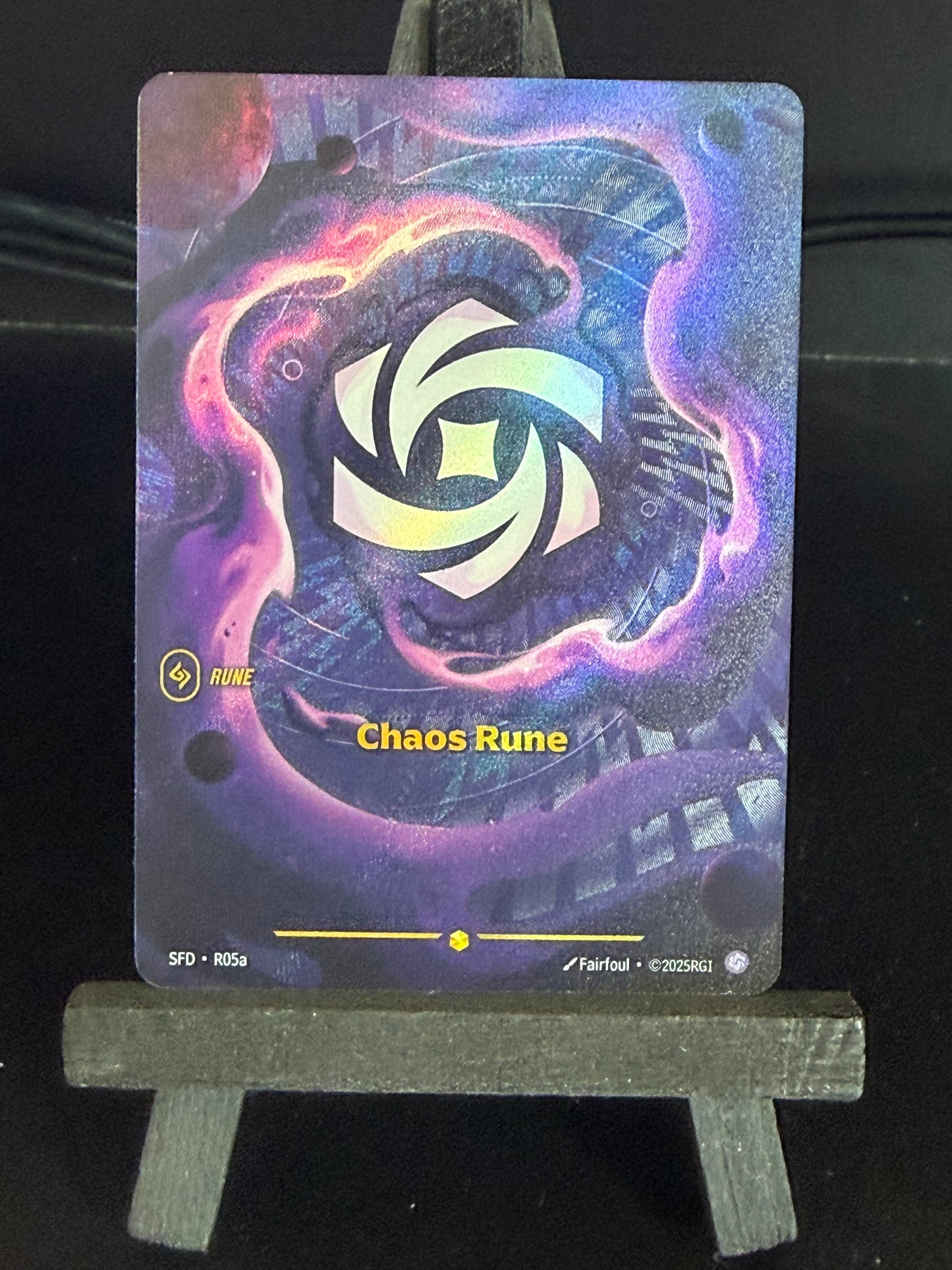 Chaos Rune R05a Alt Art Spiritforged Riftbound Card