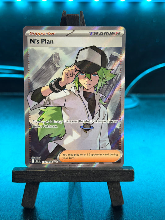 N's Plan 163/086 Full Art Black Bolt Pokémon Card - English