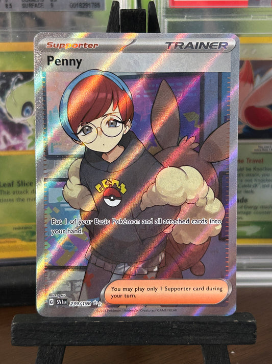 Penny EX Full Art 239/198 Scarlet & Violet Base Pokémon Card - English