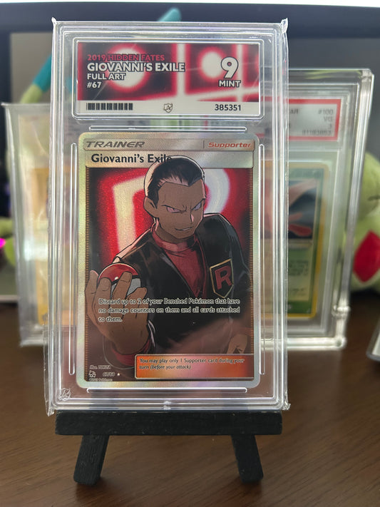 Giovanni's Exile - 67/68 - Hidden Fates - Mint 9 Ace Grading Card