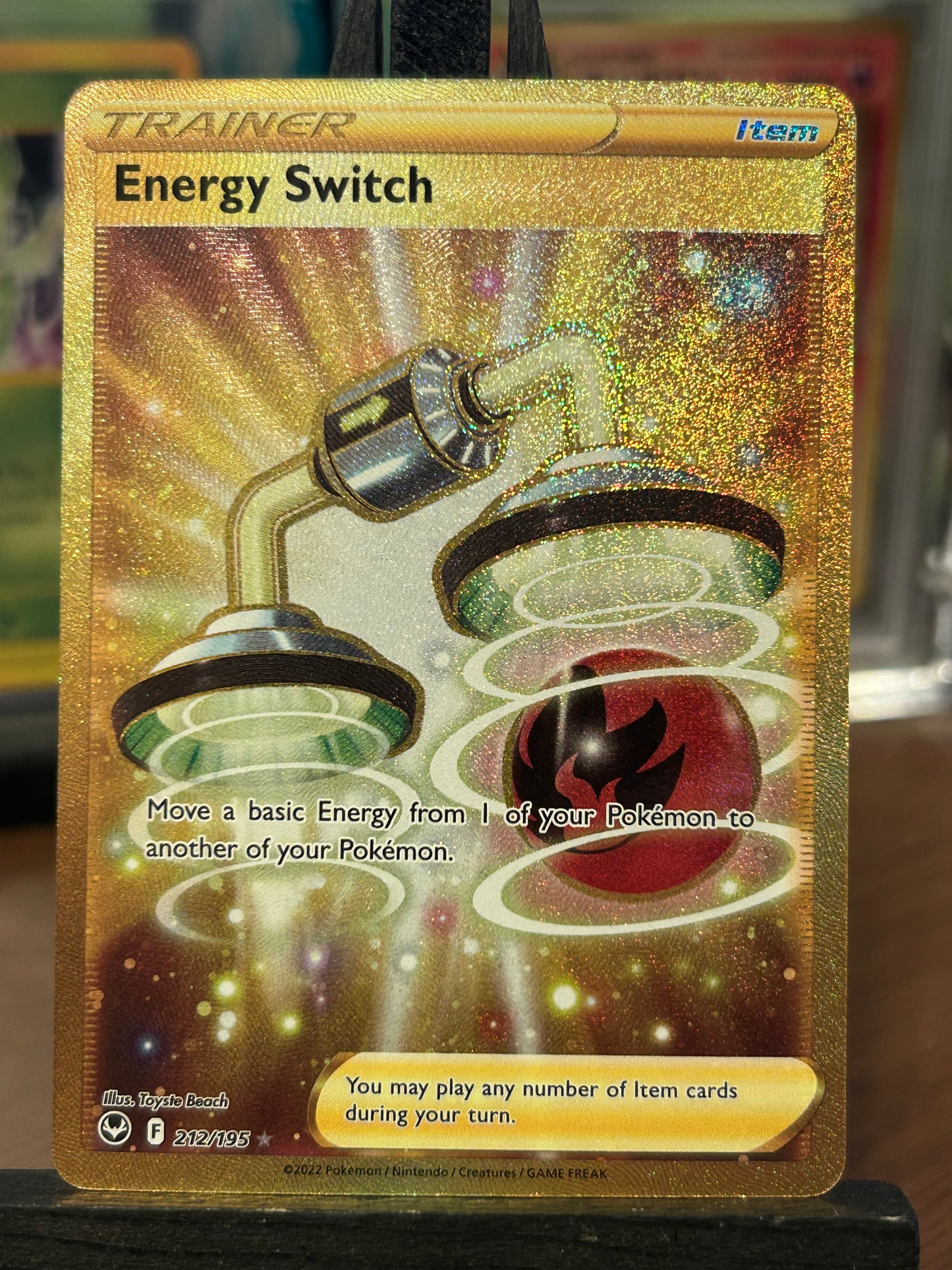 Energy Switch Gold 212/195 Silver Tempest Pokémon Card - English