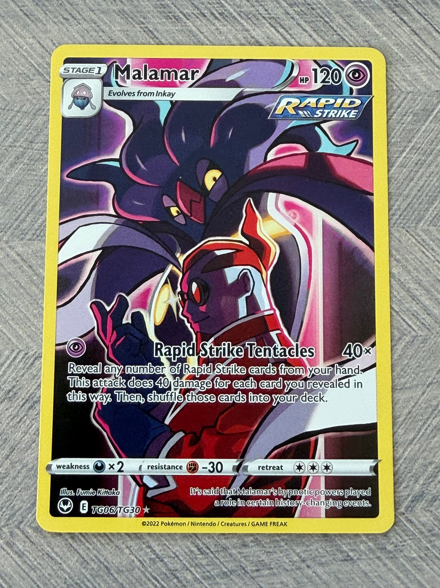 Malamar TG06/TG30 Silver Tempest Pokémon Card - English