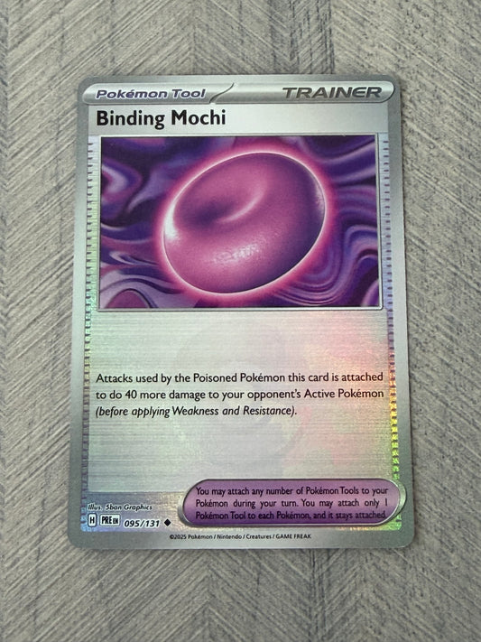 Binding Mochi 095/131 Poke Ball Rev Holo Prismatic Evolutions Pokémon Card - English