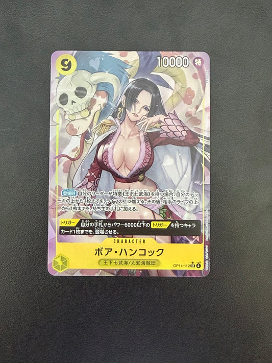 Boa Hancock OP14-112 SR Alt Art Seven Heroes of the Blue Sea One Piece Card - Japanese