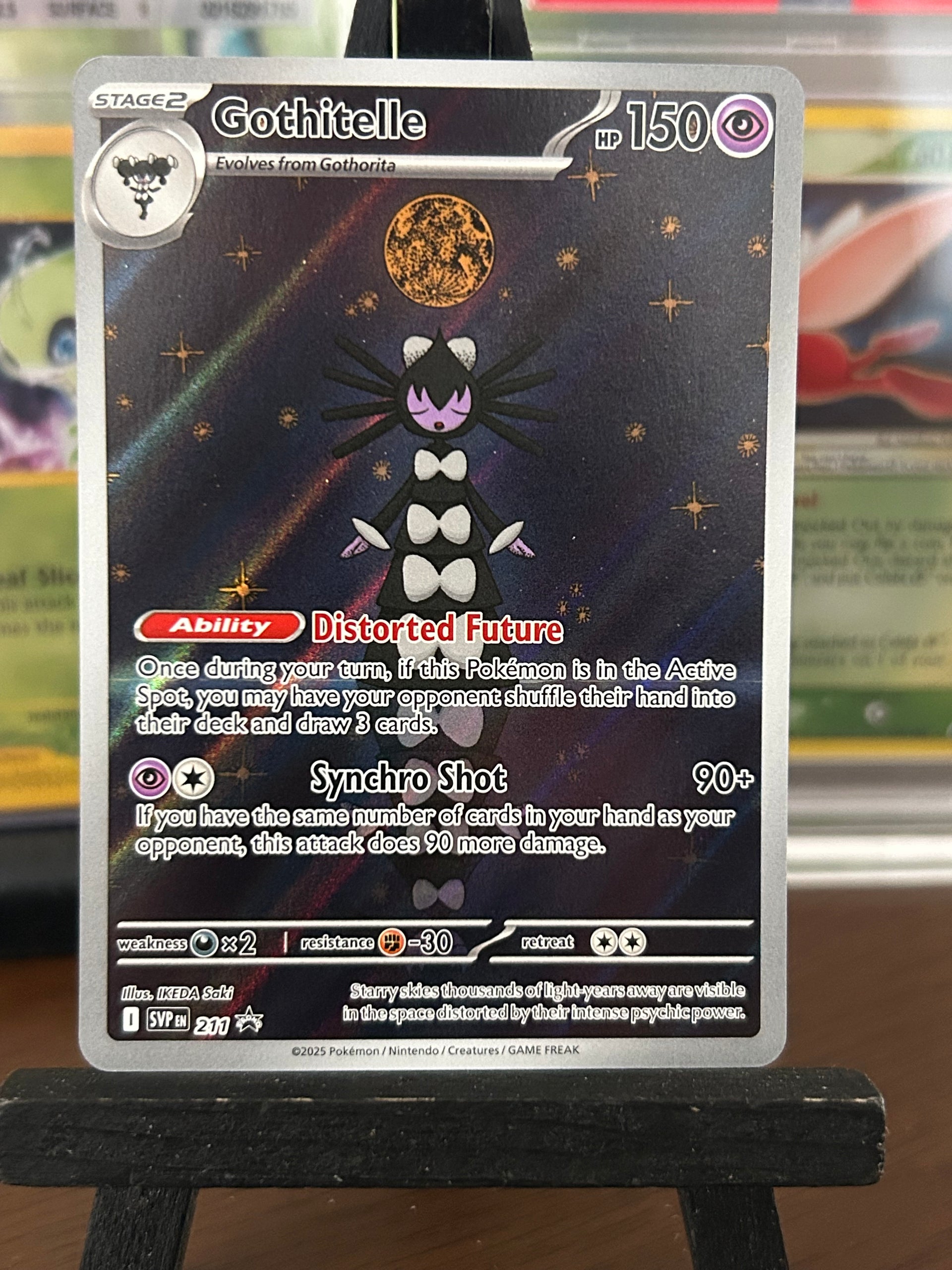 pokemon gothitelle card Gothitelle SVP 211 Black Star Promo Pokémon Card