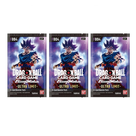 Dragon Ball Super CG: Fusion World Set 04 Ultra Limit (FB04) Booster Pack Bundle