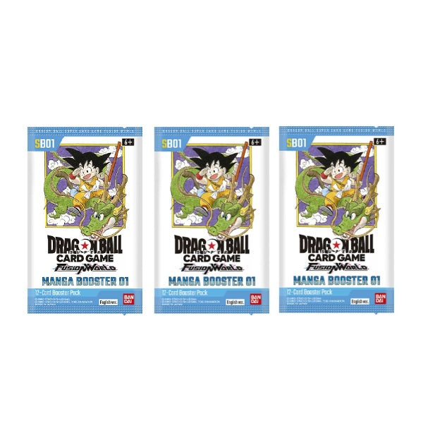 Dragon Ball Super CG: Fusion World - Manga Booster Pack 01 (SB-01) Booster Pack Bundle