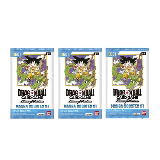 Dragon Ball Super CG: Fusion World - Manga Booster Pack 01 (SB-01) Booster Pack Bundle