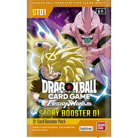 Dragon Ball Super CG: Fusion World Story Booster 01 (ST01) Booster Pack - OPENED LIVE ON TWITCH ONLY