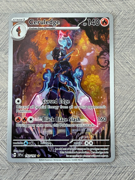 Ceruledge 197/191 IR Surging Sparks Pokémon Card - English