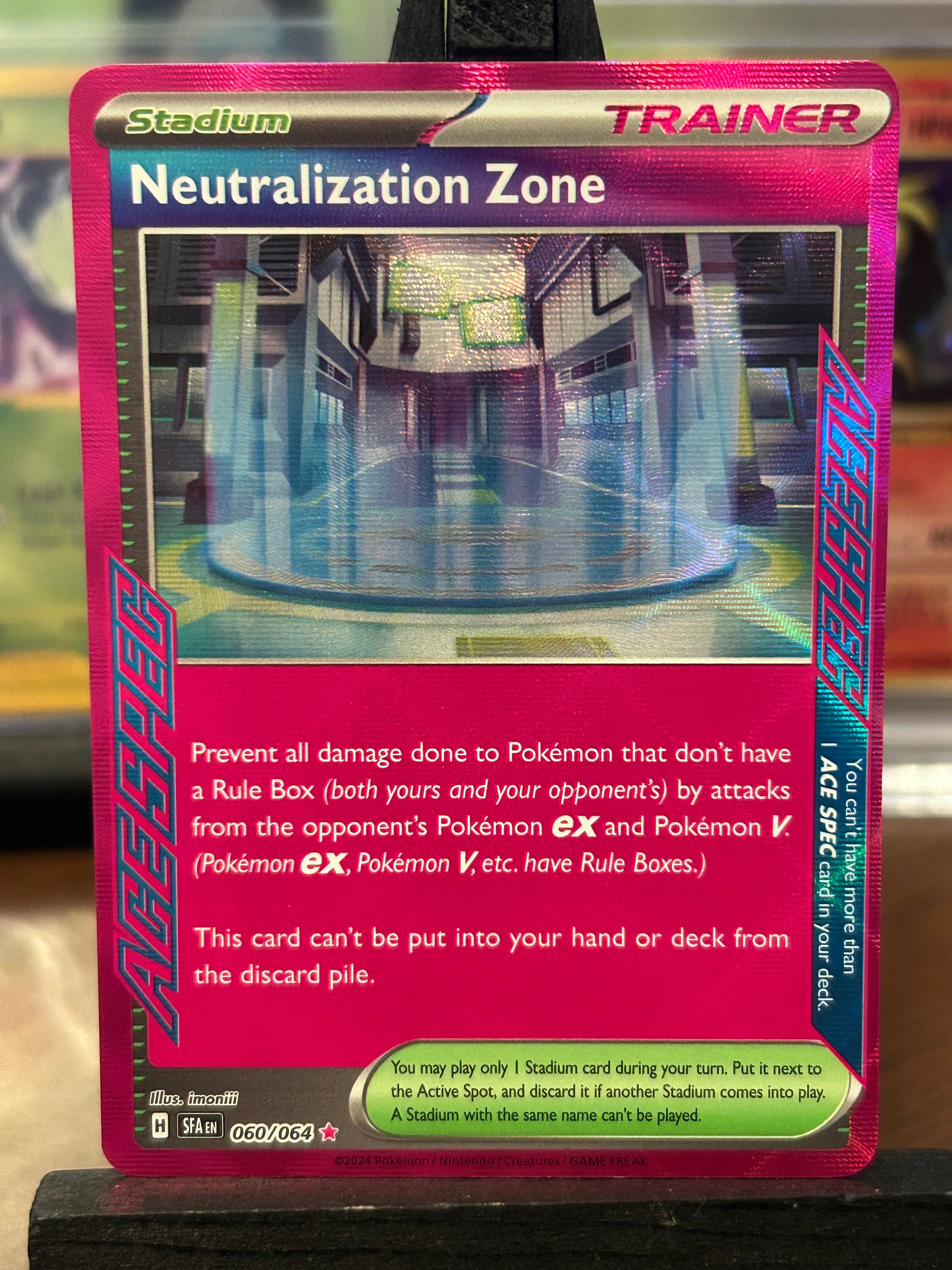 Neutralization Zone Ace Spec 060/064 Shrouded Fable Pokémon Card - Eng ...