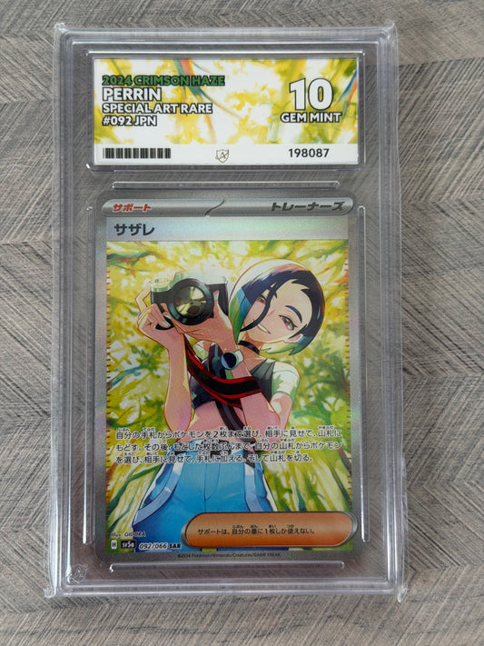 Perrin 092/066 SAR - Crimson Haze Gem Mint 10 Ace Grading Card