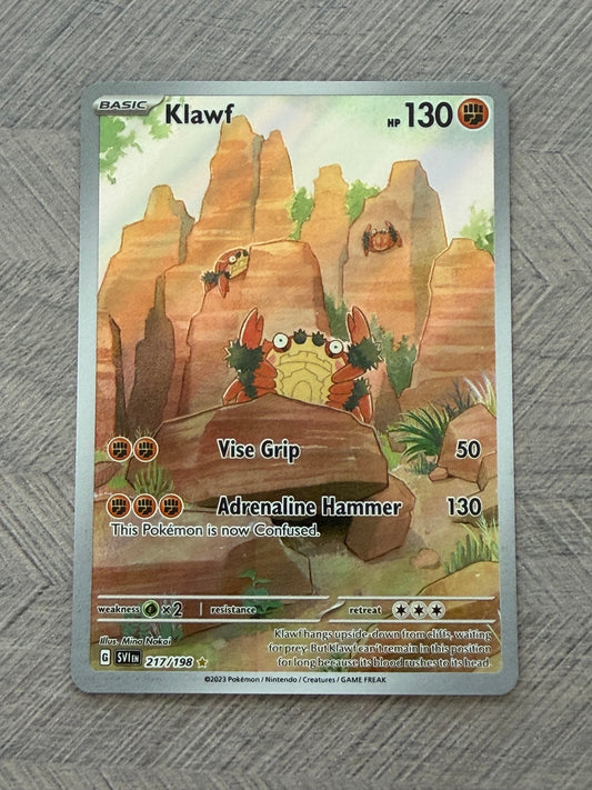 Klawf 217/198 IR Scarlet & Violet Base Pokémon Card - English