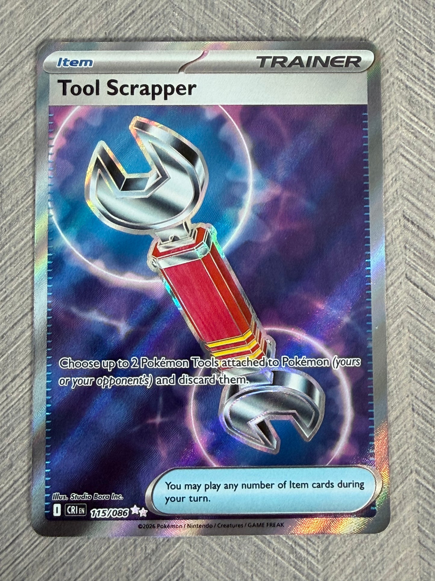 Tool Scrapper 115/086 Full Art Chaos Rising Pokémon Card - English