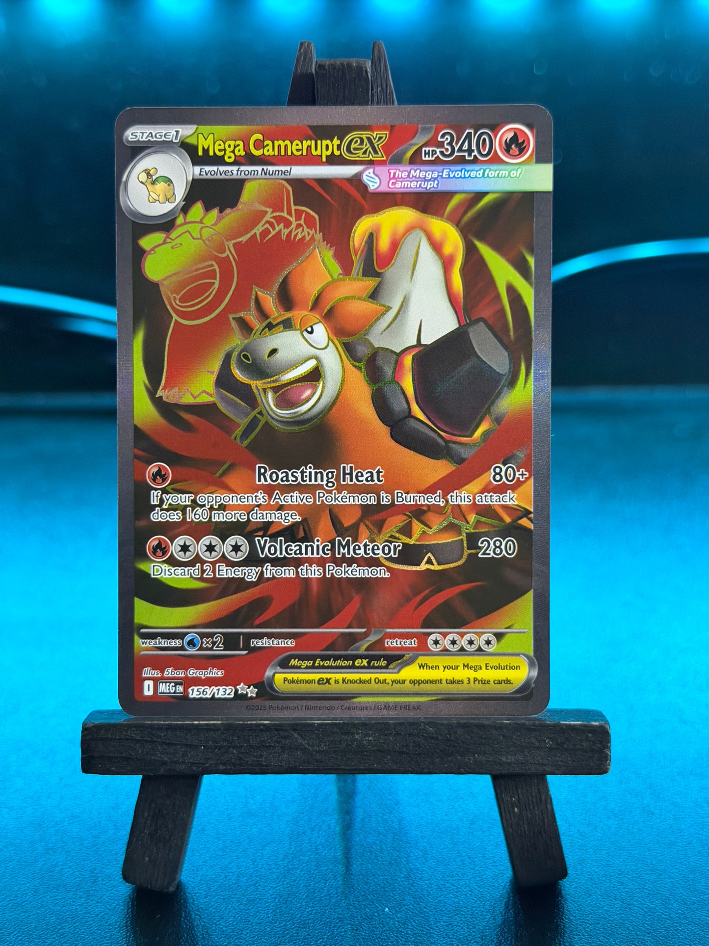Mega Camerupt 156/132 IR Mega Evolution Pokémon Card - English
