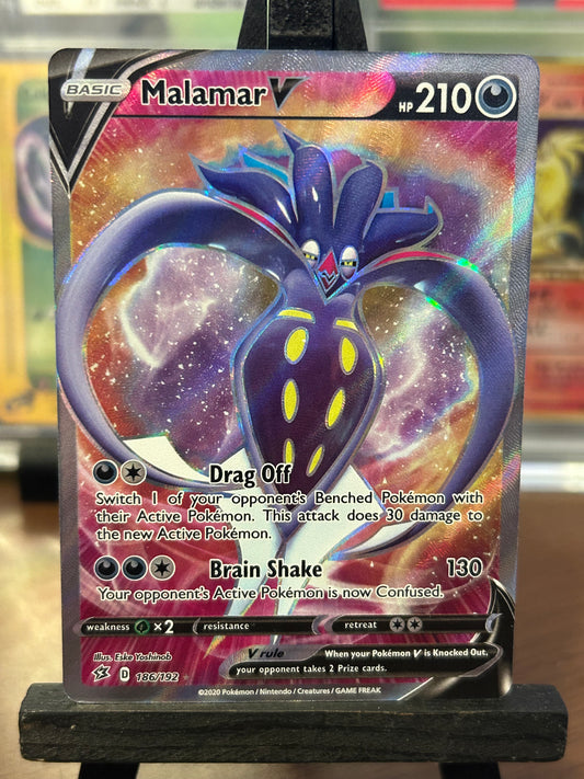 Malamar V Full Art 186/192 Rebel Clash Pokémon Card - English